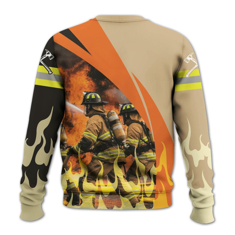 Amare Box Firefighter Shirt, Dramatic Firefighter, Rescue Heroes, Firefighter Apparel, First Responder, Custom Name Gift Shirt For Man Knitted Sweater
