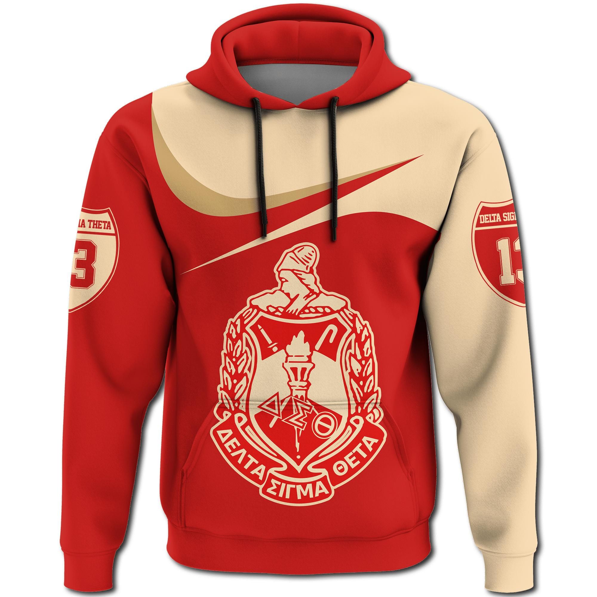 Delta Sigma Theta Curve Style Pullover Hoodie