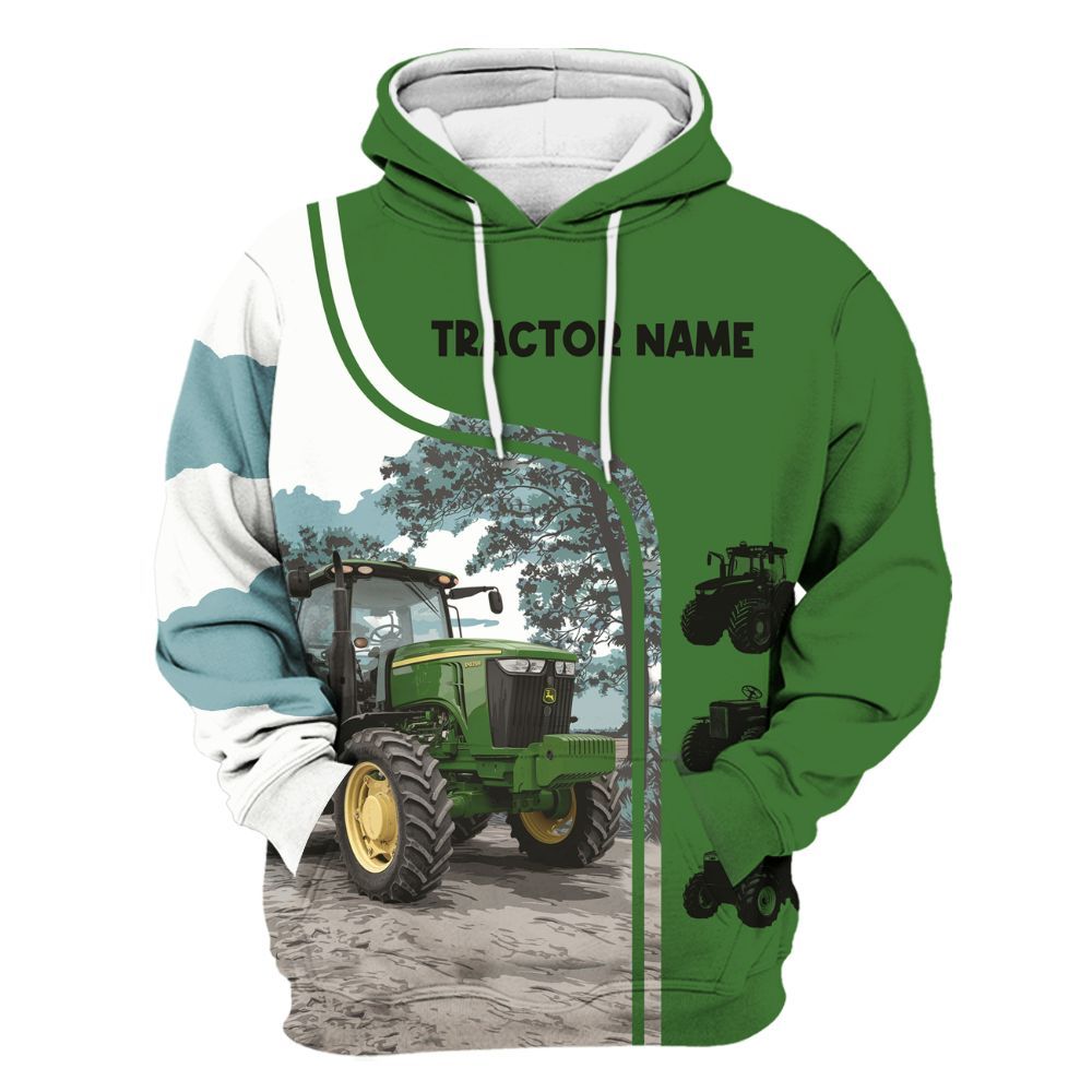 Amare Box Farm Tractor Shirt, Tractor Farmer In Training, Custom Name, Love Tractor, Vintage Tractor, Gift For Farm Lover Unisex Hoodie