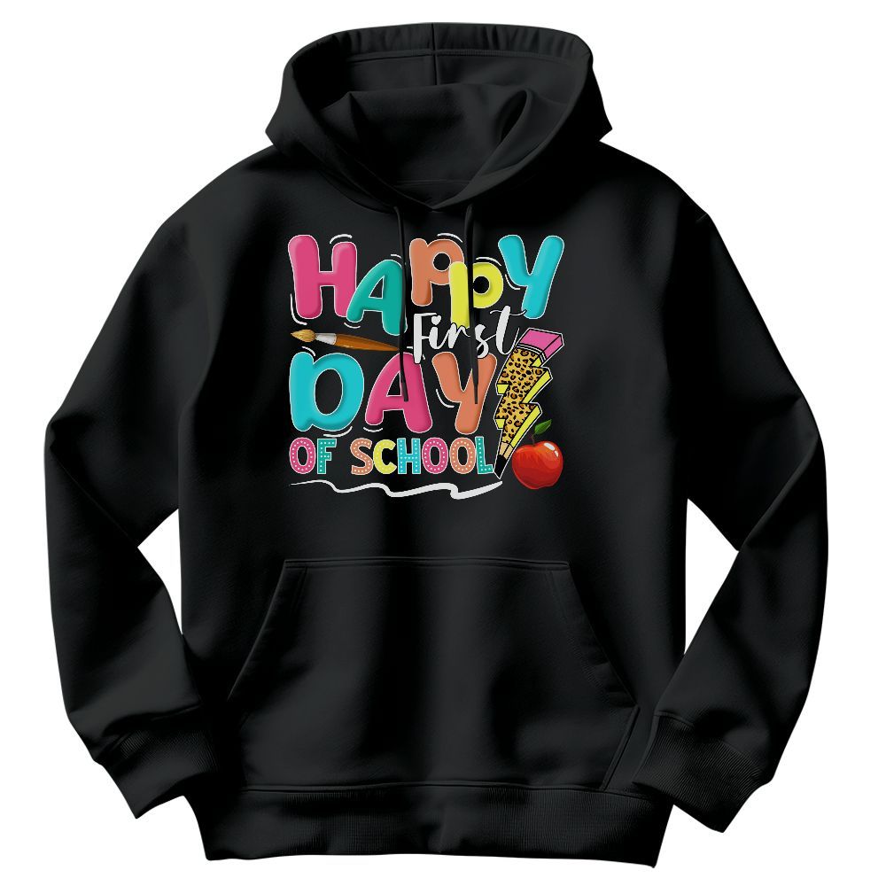Amare Box Teacher Happy First Day Of School Shirt, Teacher Back To School Shirt, Funny Teacher Quotes Gift Unisex Hoodie