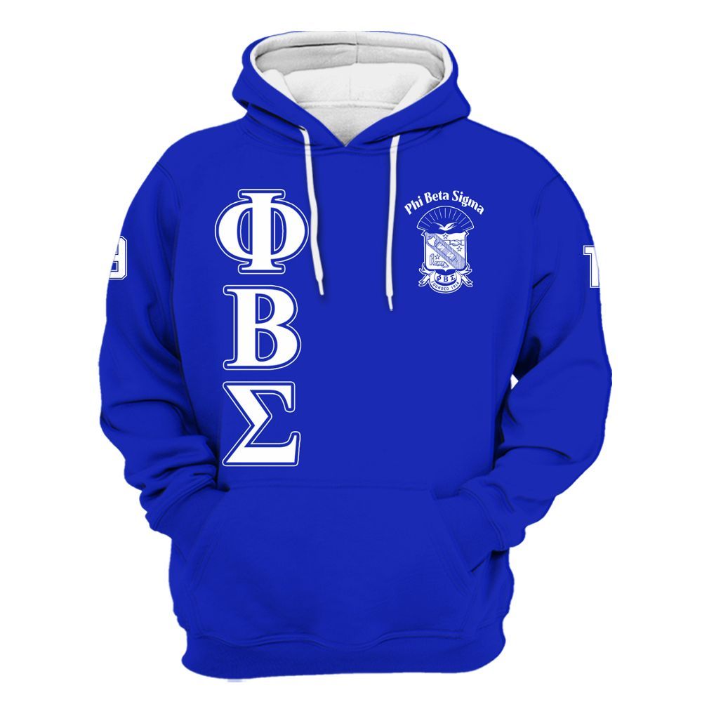 Ireishprint Phi Beta Sigma Shirt, Royal Blue Shirt Phi Beta Sigma Fraternity Hoodie