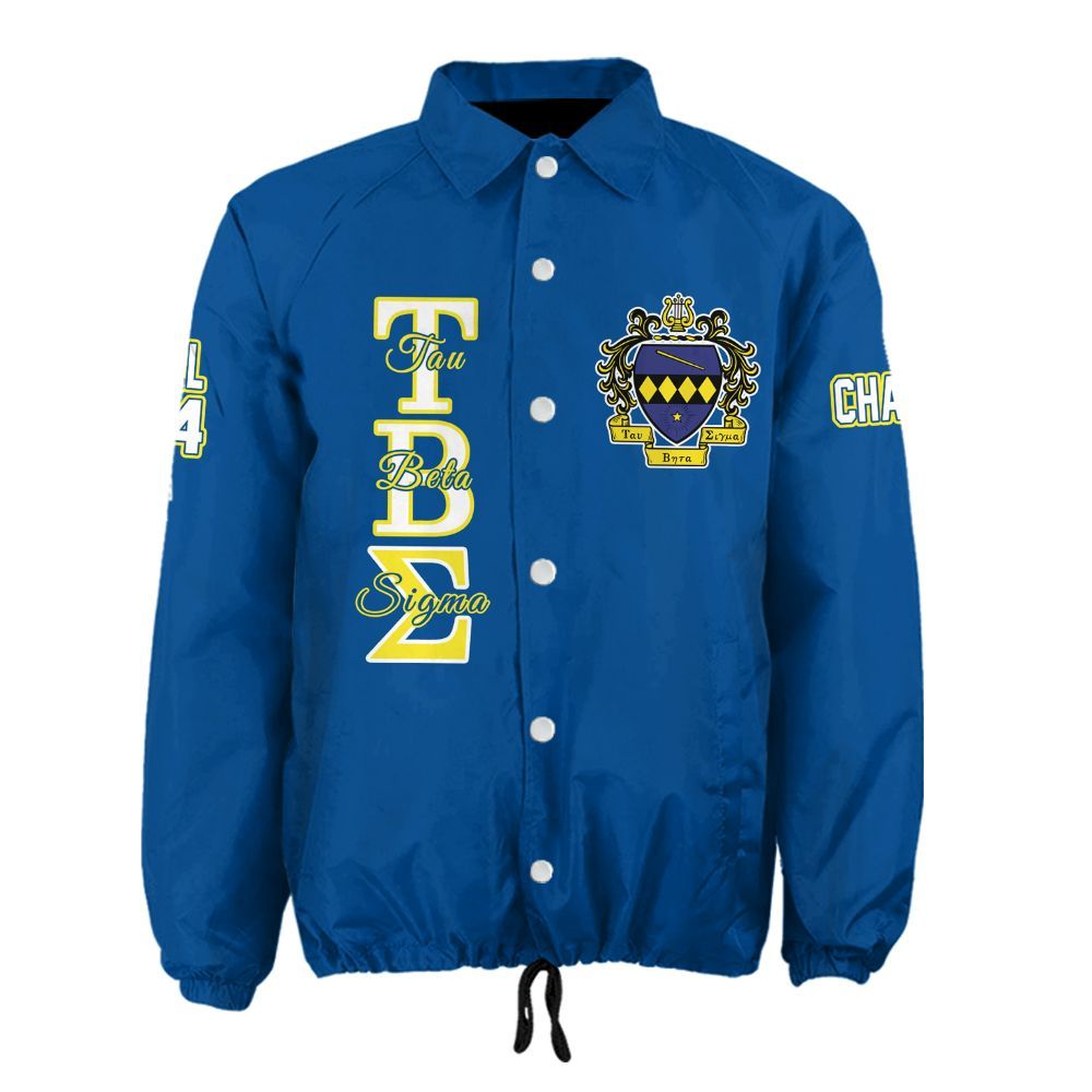 Ireishprint Tau Beta Sigma Custom Line Crossing Jacket, Personalized Tau Beta Sigma Crossing Line Jacket Sorority Crossing Jacket