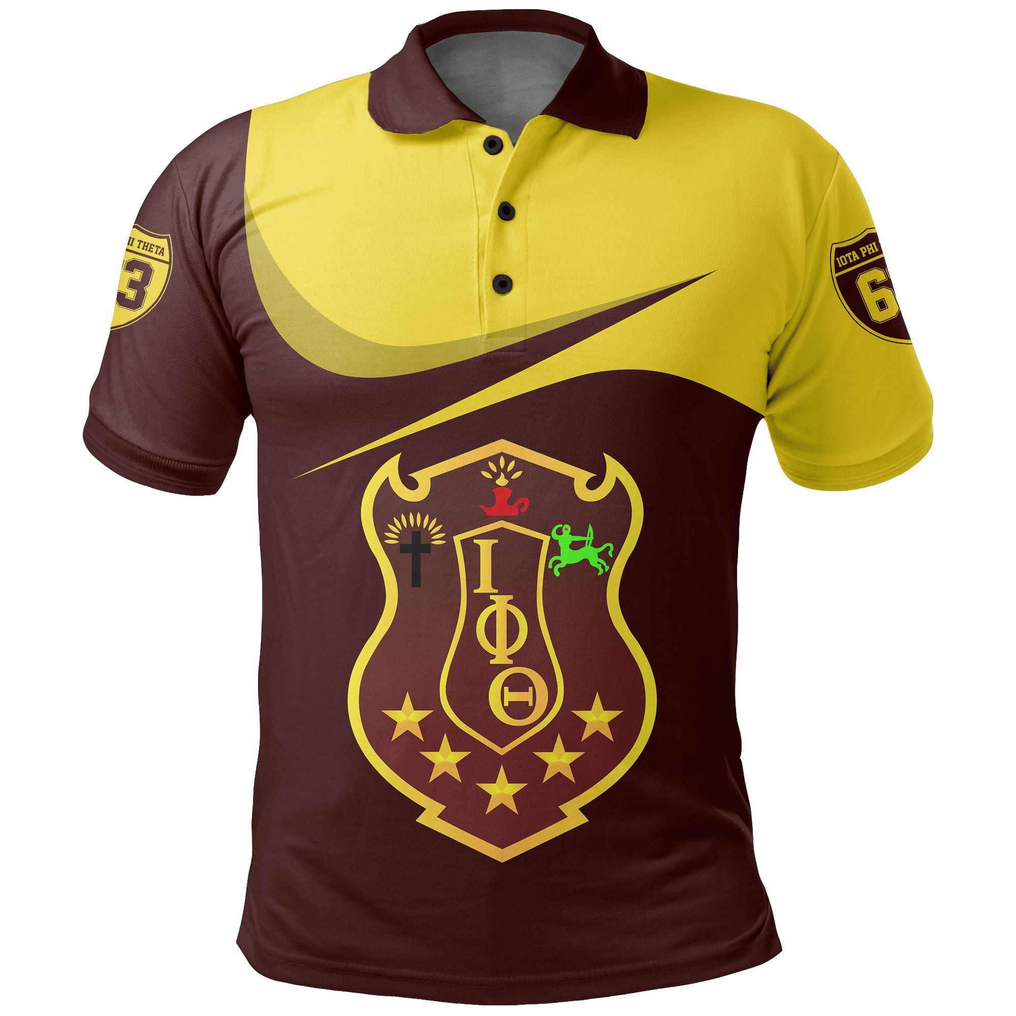 Iota Phi Theta Curve Style Polo Shirt J09