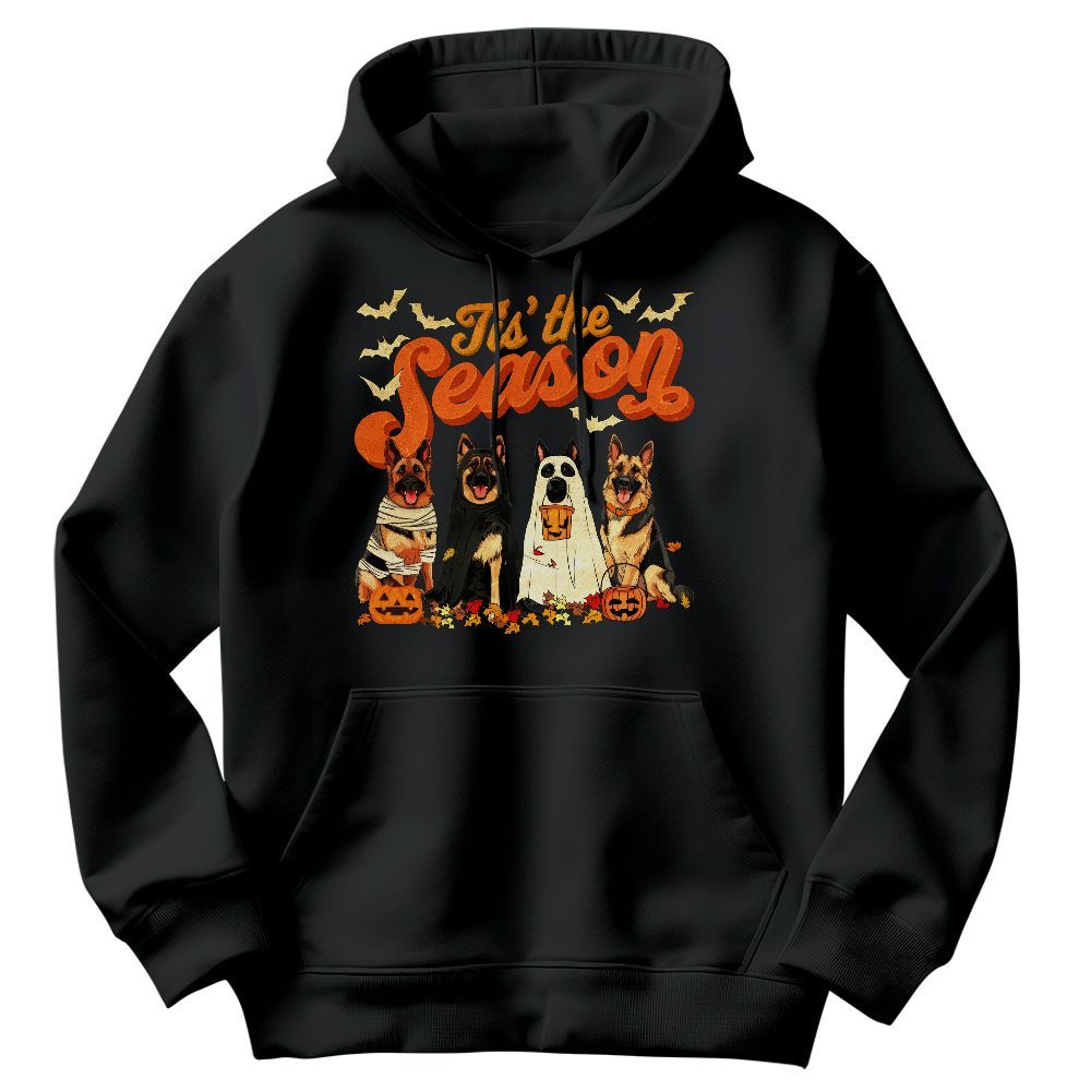 Amare Box Halloween Dog Shirt, Tis The Season Pet Cosplay Halloween Design Gift For Fan Unisex Hoodie