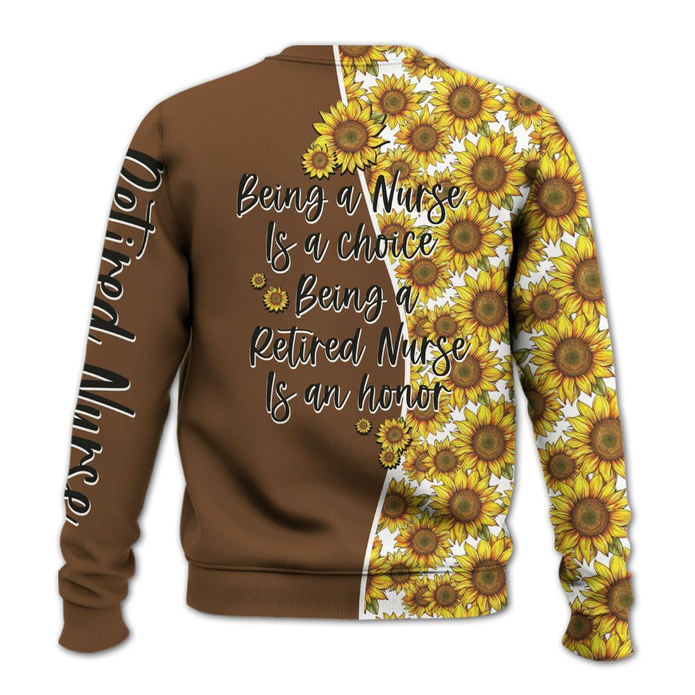 Amare Box Nurse Shirt, Being A Nurse, Custom Name Shirt, Retired Nurse, Black Nurse, Nurse Sunflower, Nurse Clipart, Gift For Nurse Knitted Sweater