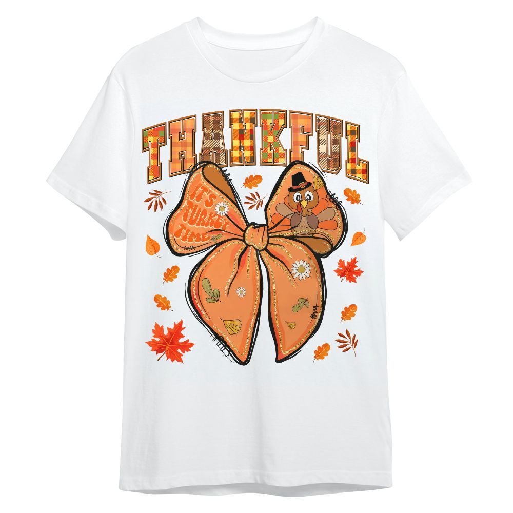 Amare Box Thanksgiving Coquette Shirt, Thankful Coquette Turkey Fall Season Design Gift For Fan Unisex Shirt