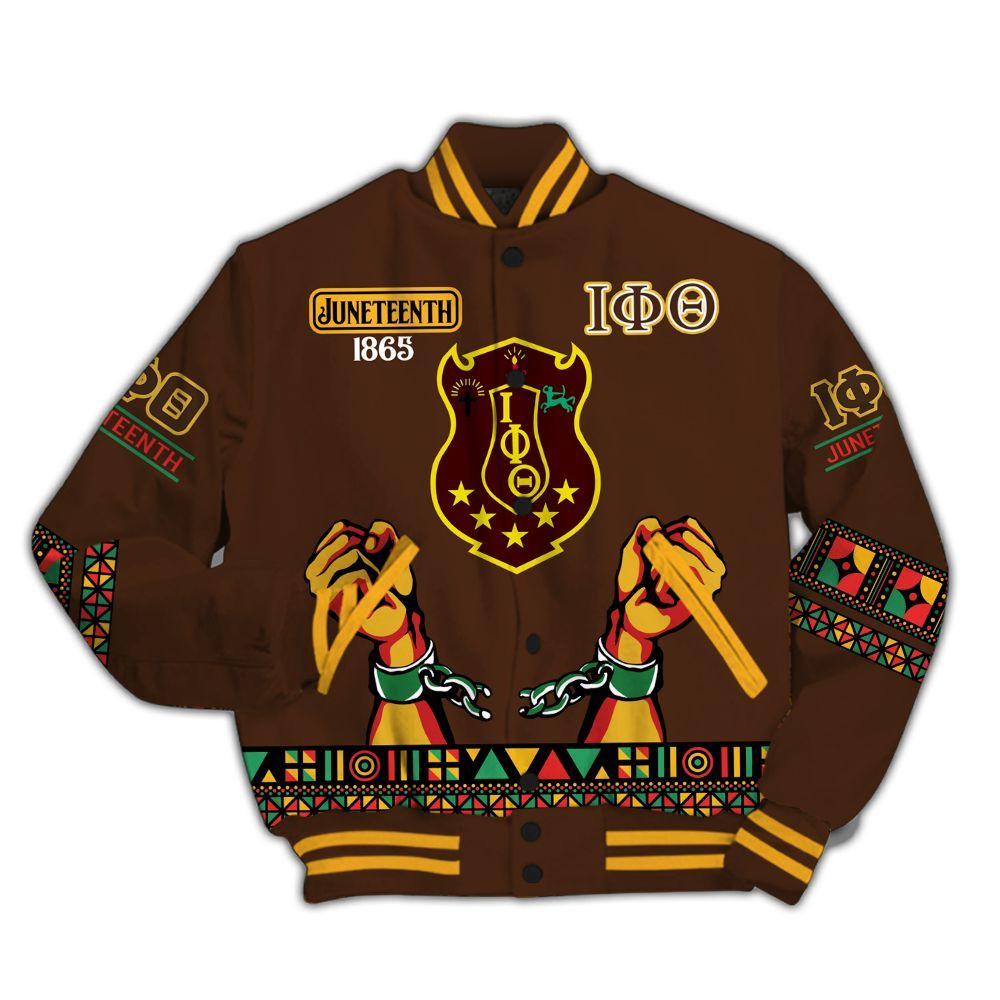 Ireishprint Iota Phi Theta Varsity Jacket, Juneteenth Centaur Varsity Jacket Iota Phi Theta Fraternity Jacket