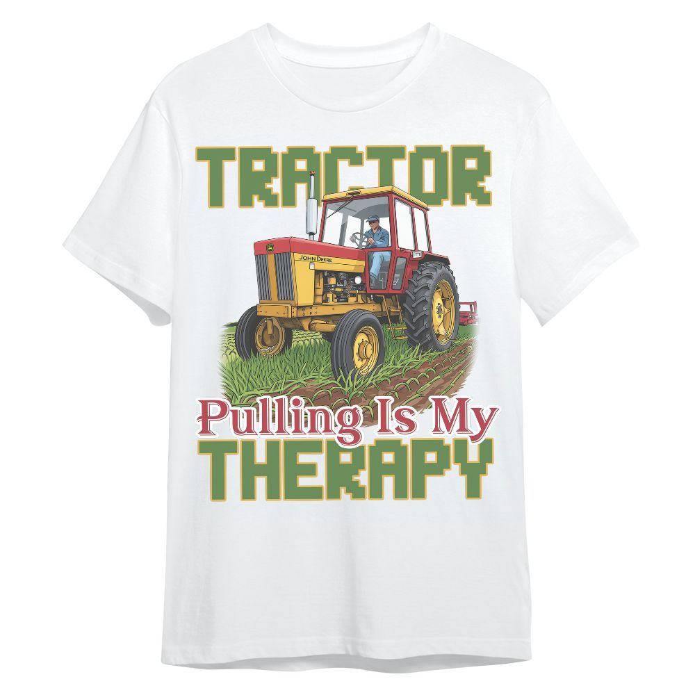 Amare Box Farm Tractor Shirt, Tractor Pulling Is My Therapy, Tractor Clipart, Love Tractor, Gift For Farm Lover Unisex Shirt
