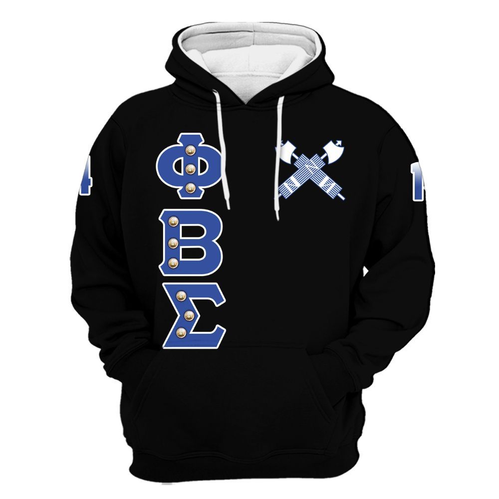 Ireishprint Phi Beta Sigma Shirt, Dove ΦΒΣ Black Duo Royal Blue Style 1914 Fraternity Hoodie
