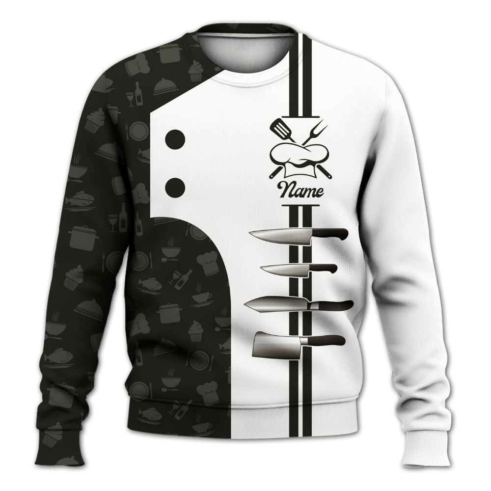 Amare Box Cooking Shirt, Clapping Cheeks, Funny Cook, American Chef, Chef Shirt, Baking Shirt, Cook Lover, Custom Name Gift Shirt For Chef Knitted Sweater