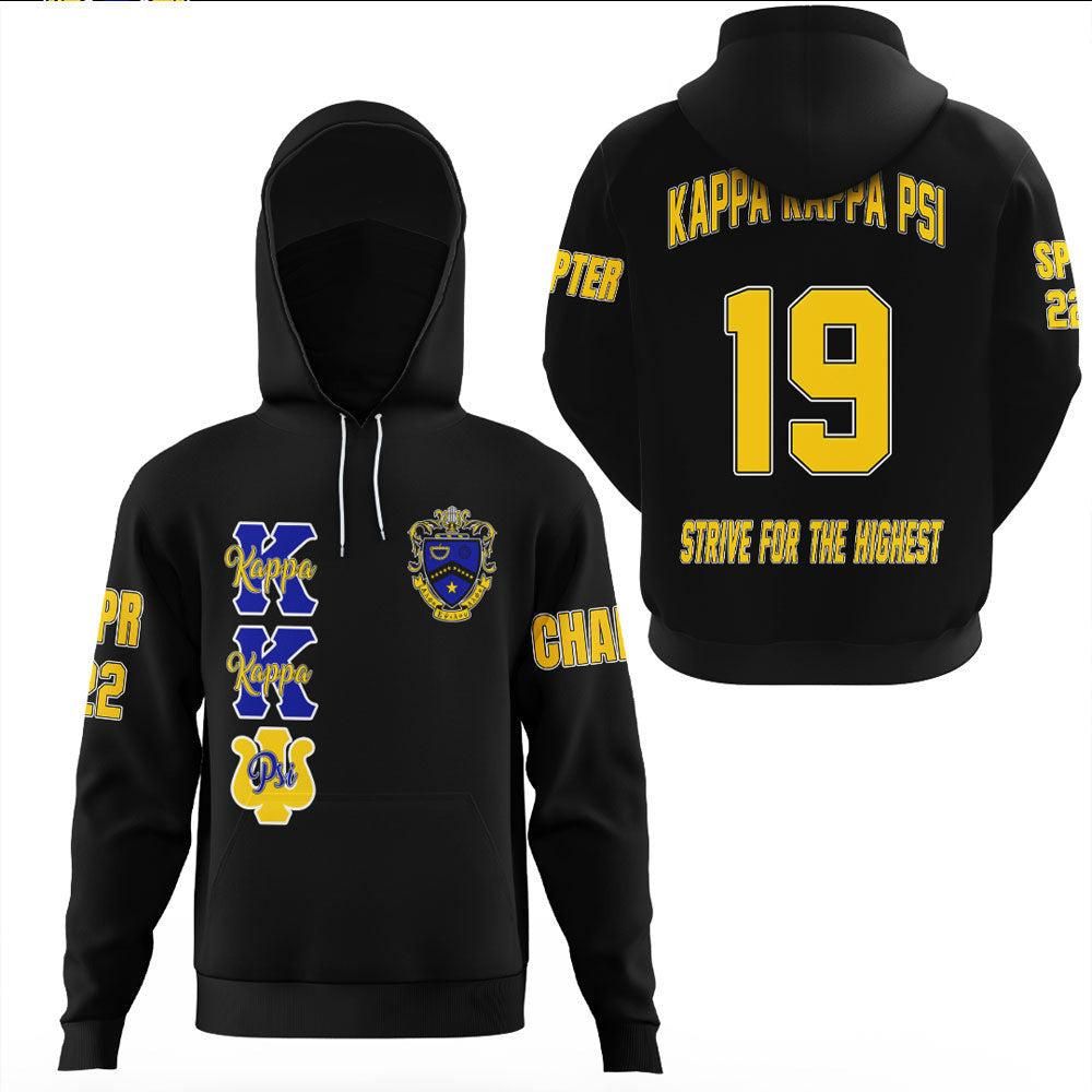 Custom Chapter Wonder Print Shop Clothing - Kappa Kappa Psi Hoodie Gaiter RLT8
