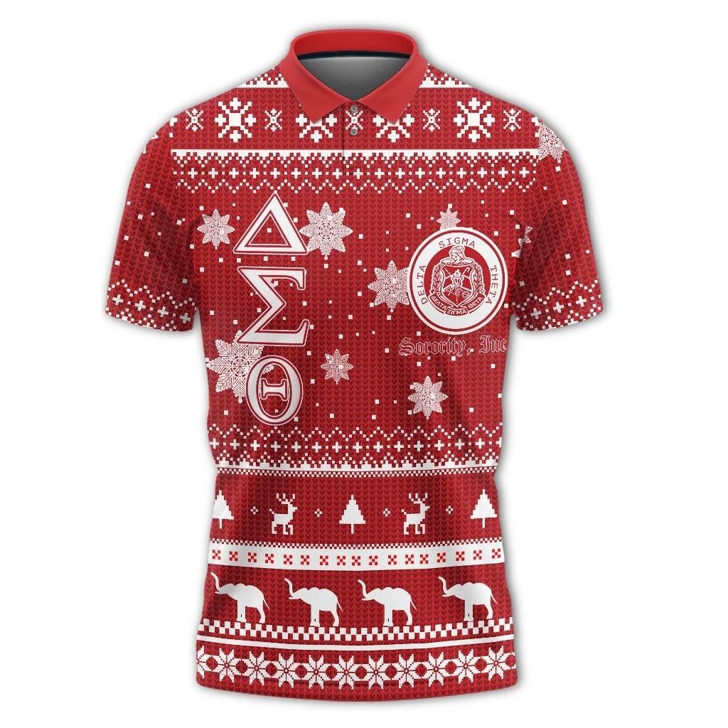 Christmas Delta Sigma Theta Sorority Inc Polo Shirt