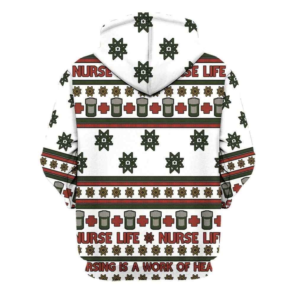 Amare Box Nurse Merry Christmas Ugly, Nurse For Gift, Nurse Stuff Unisex Hoodie