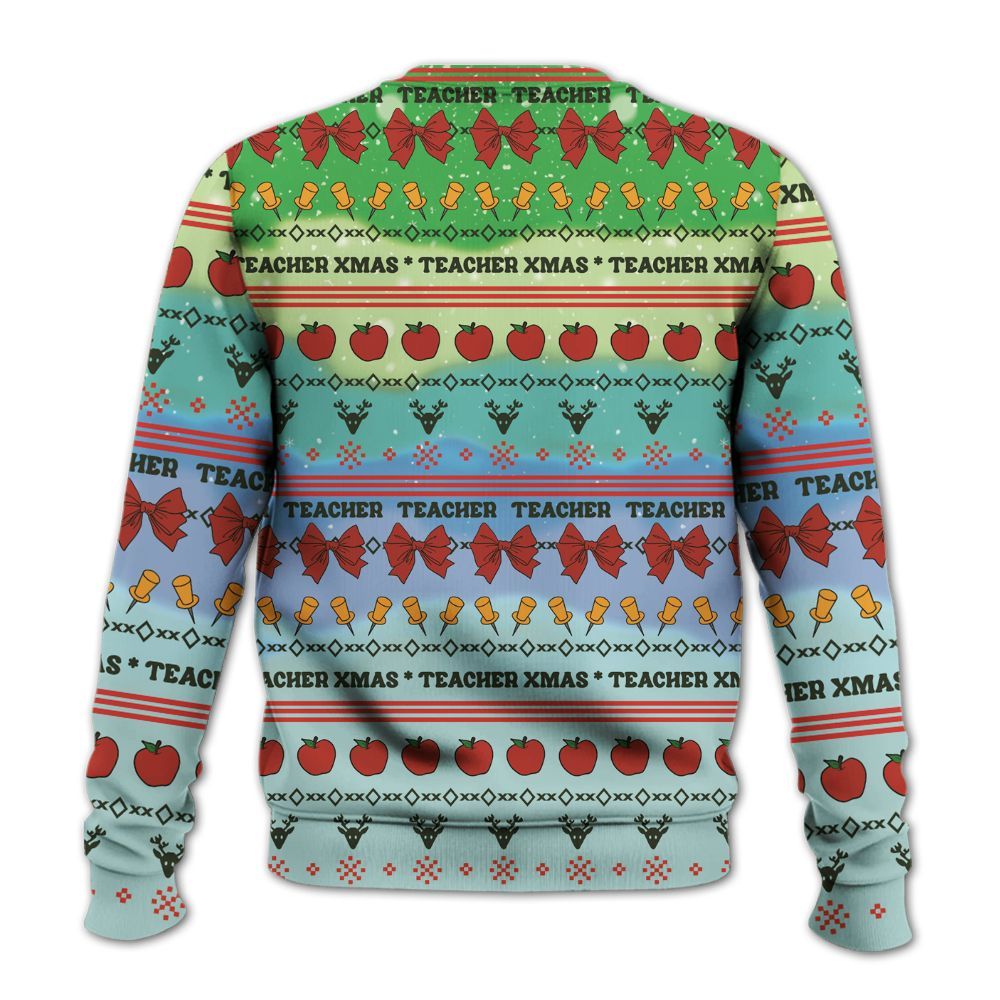 Amare Box Teacher Shirt, Teacher Xmas Shirt, Teach Stuff, Teacher Life, Gift For Teacher Knitted Sweater
