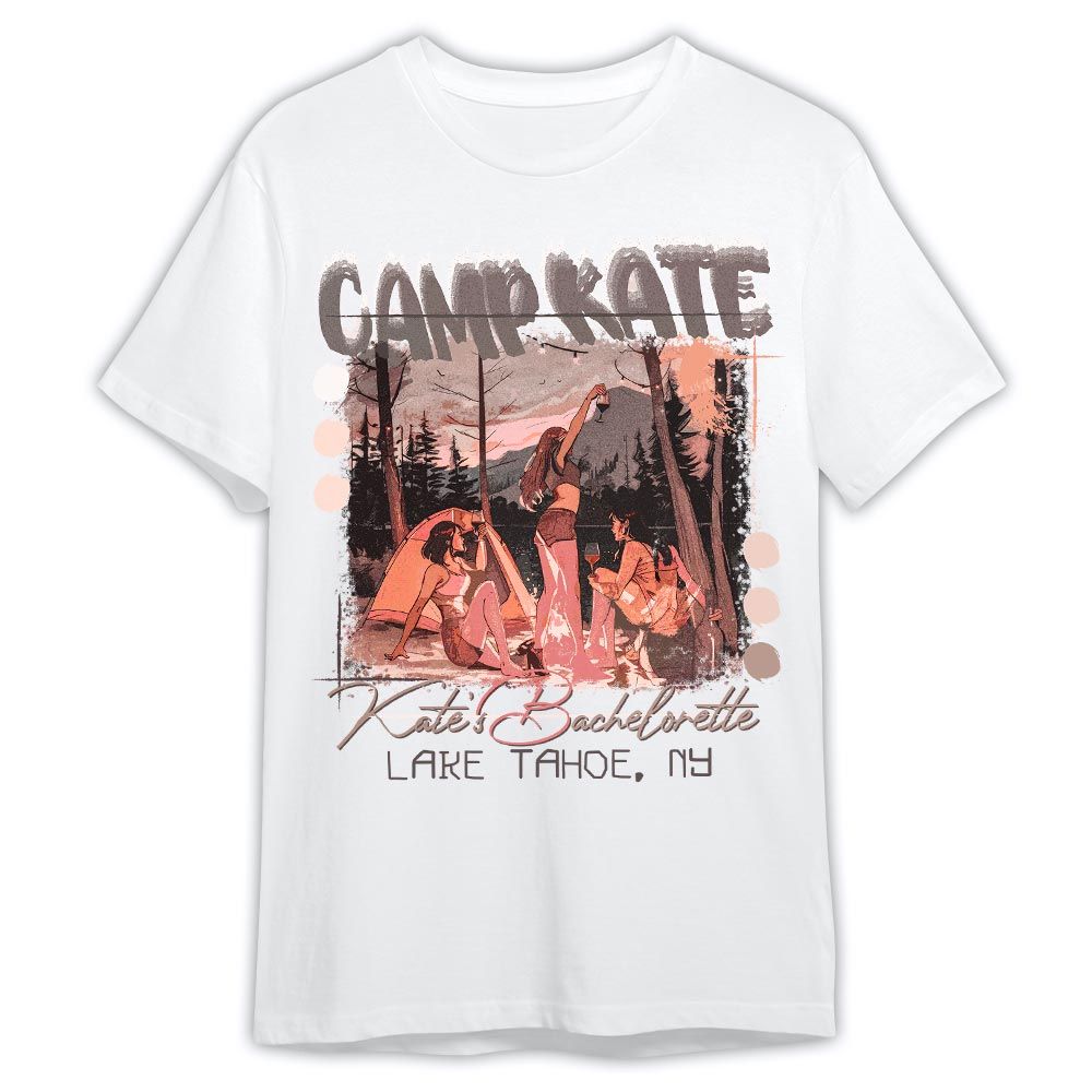 Amare Box Camp Bachelorette Memorial Custom Name, Location Shirt, Party Retro 90s Camping Bachelorette Mountain Lake Gift Hikings