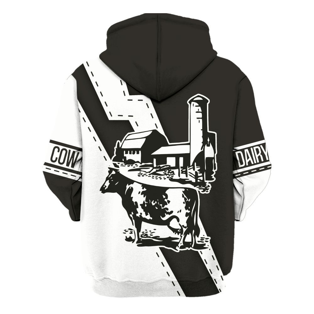 Amare Box Cow Farm Shirt, Cute Dairy Cow, Dairy Cattle, Cow Shirt, Farm Shirt, Cow Lover Shirt, Custom Name Gift Shirt For Farmer Unisex Hoodie