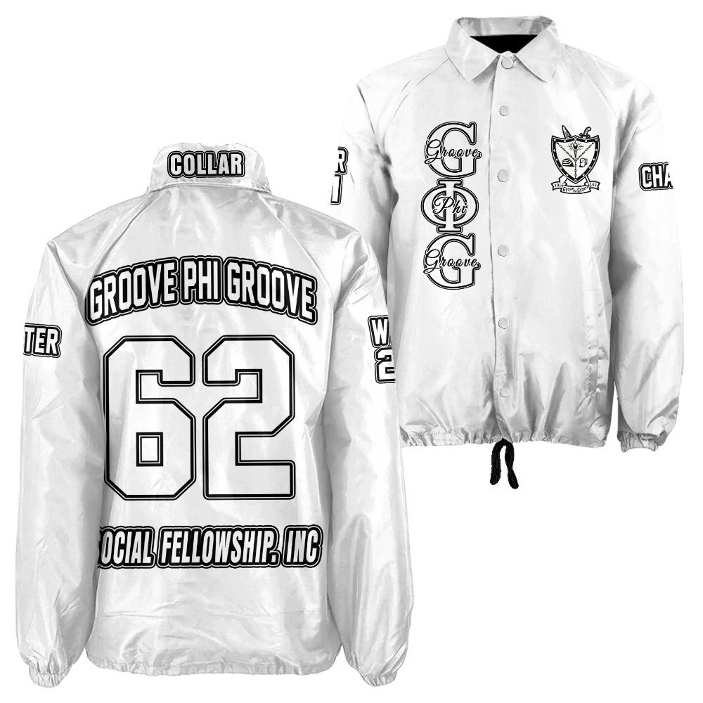 Ireishprint Groove Phi Groove Custom Line Crossing Jacket, Personalized Black White Jacket Groove Phi Groove Crossing Jacket