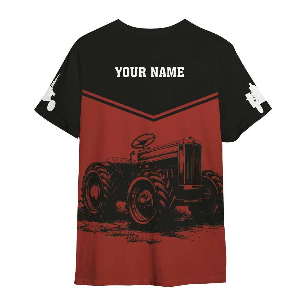 Amare Box Farm Tractor Shirt, Tractor Pulling More On, Custom Name Shirt, Tractor Vector, Vintage Tractor, Gift For Farm Lover All Over Print Unisex Shirt