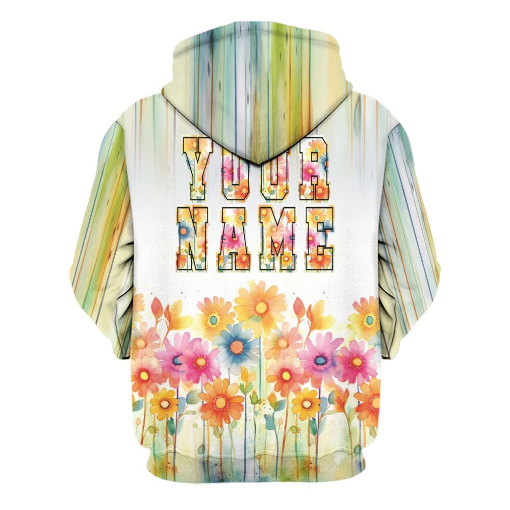Amare Box Nurse Shirt, Nurse Custom Name, Floral Nurse, Nurse Watter Color, Nurse Coquette, Gift For Nurse Unisex Hoodie