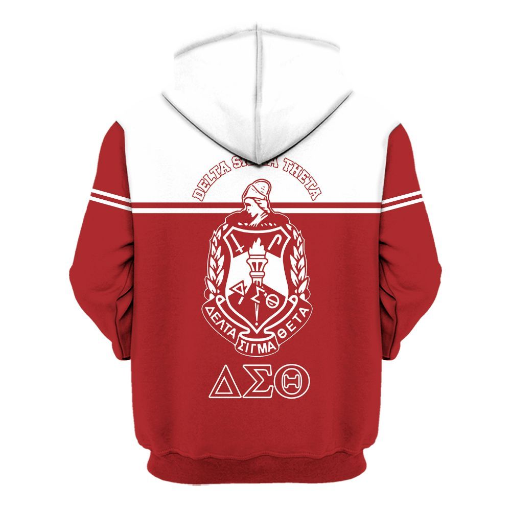 Ireishprint Delta Sigma Theta Shirt, Deltas Crimson Duo White Color 1913 Sorority Hoodie