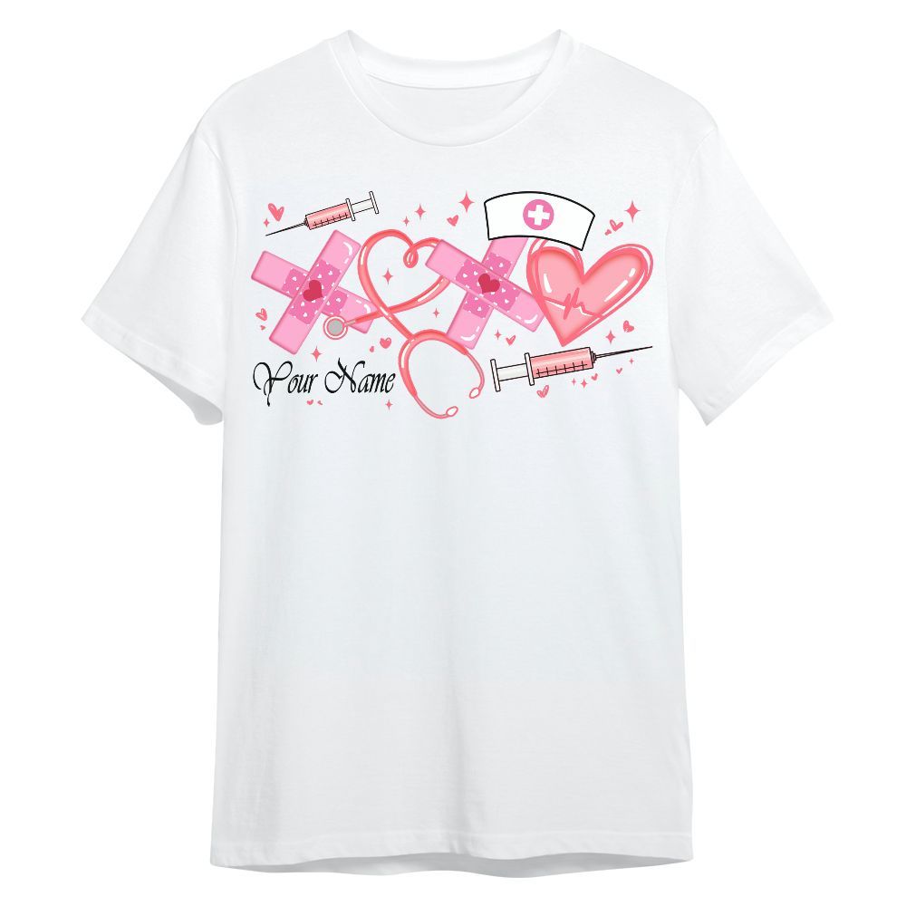 Amare Box Nurse Shirt, XoXo Nurse, Custom Name, Valentine Nurse, Love Nurse, Gift For Nurse Unisex Shirt