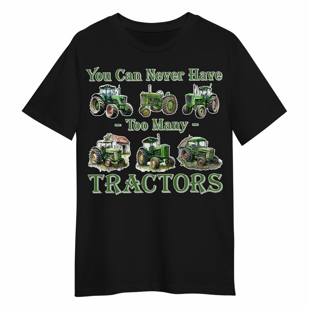 Amare Box Farm Tractor Shirt, You Can Never Have Too Many Tractors, Love Tractor, Vintage Tractor, Tractor Watercolor, Gift For Loves Farmer Unisex Shirt