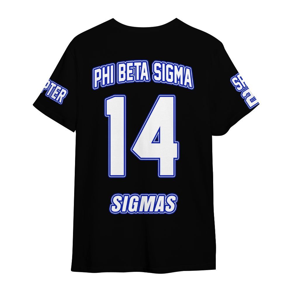 Ireishprint Phi Beta Sigma Custom Chapter Shirt, Personalized Black Shirt Phi Beta Sigma Fraternity Shirt