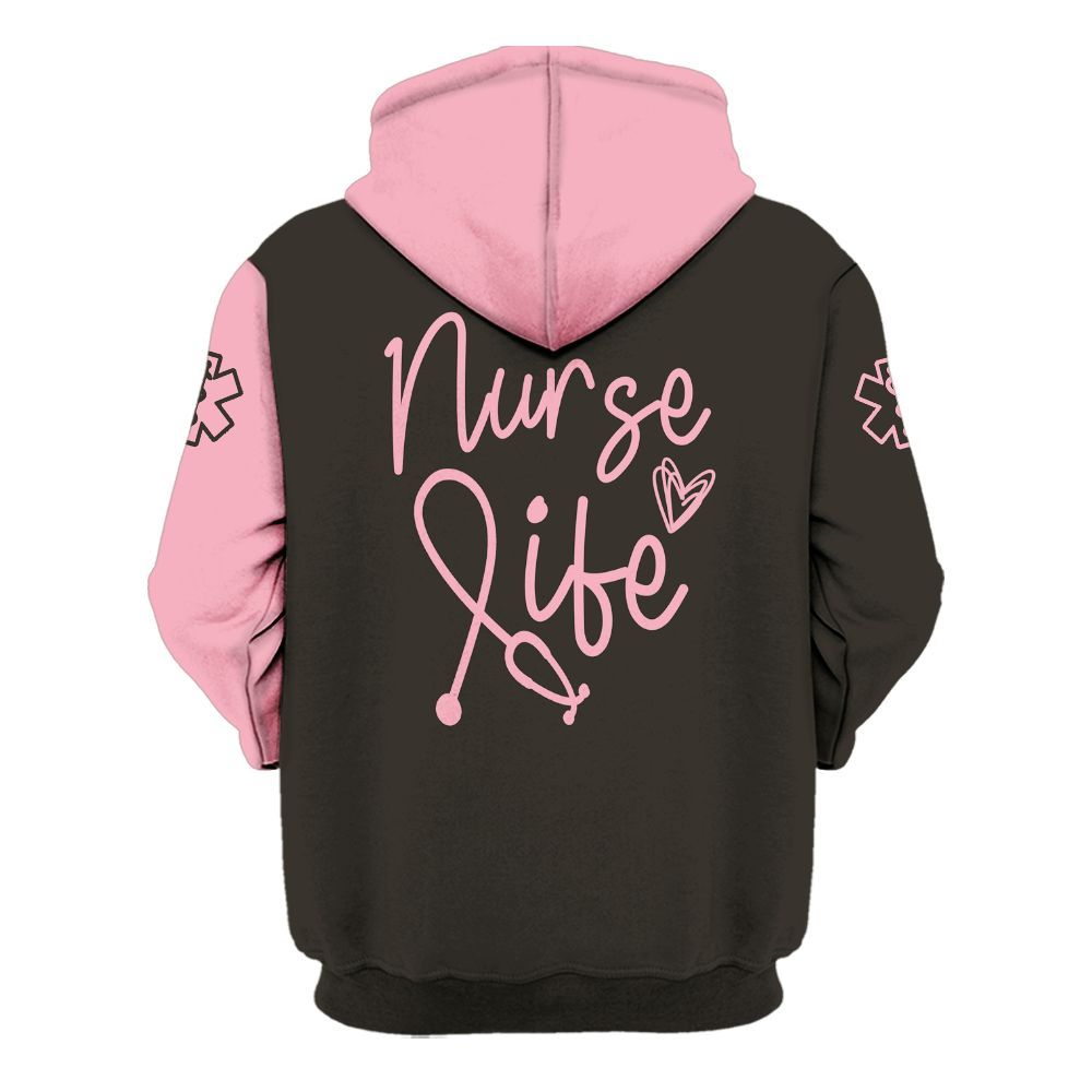 Amare Box Nurse Shirt, Nurse Life, Custom Name, Coffee Nurse, Nurse Stuff, Gift For Nurse Unisex Hoodie