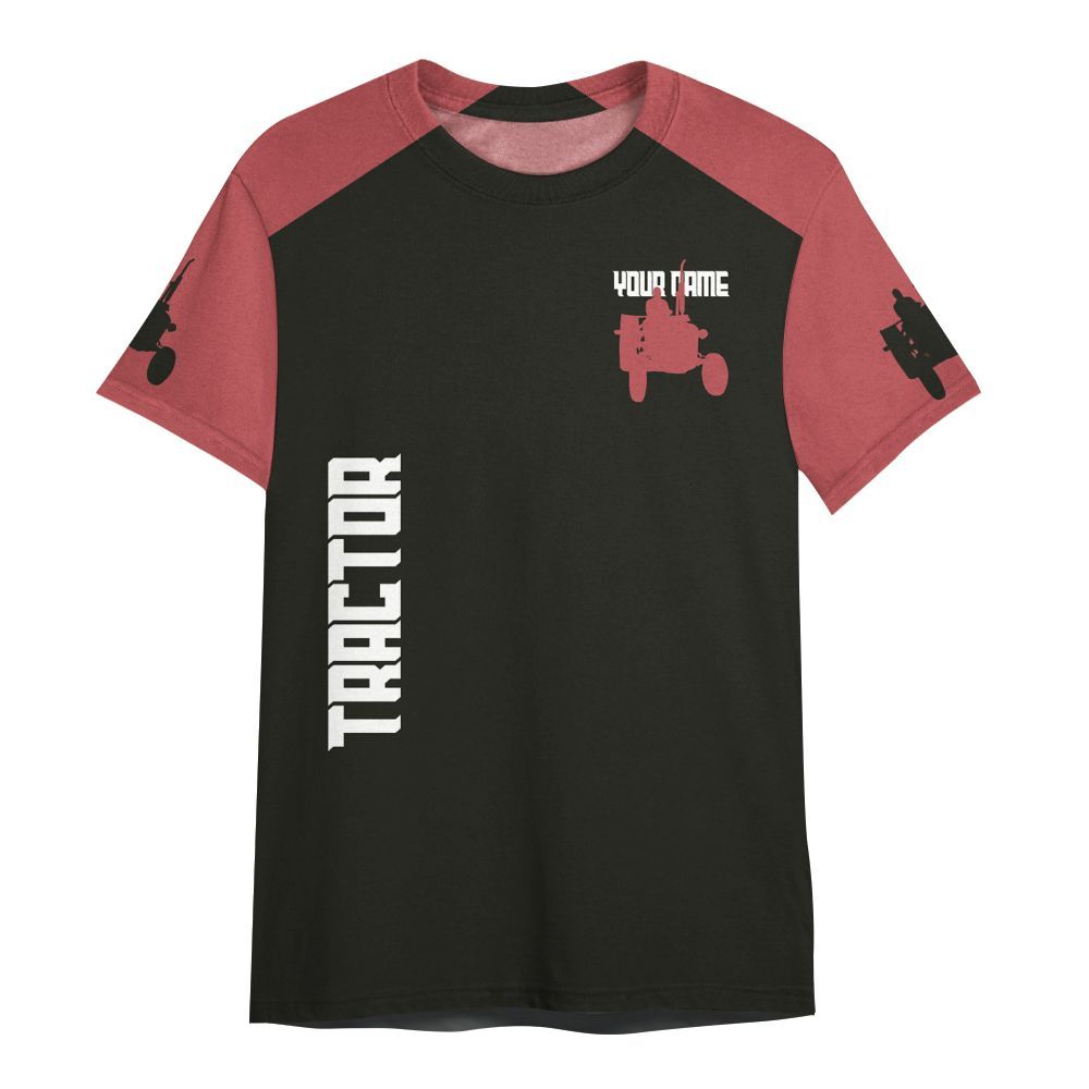 Amare Box Farm Tractor Shirt, This Is How I Roll, Custom Name, Woman Driving Tractor, Vintage Tractor, Gift For Farmer Woman All Over Print Unisex Shirt