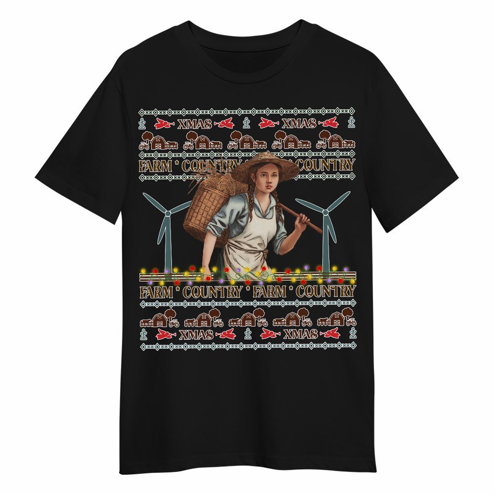 Amare Box Farm Shirt, Country Farm Girl, Christmas Farmer, Farm Girl, Christmas Unisex Gift Shirt For Farmer Unisex Shirt