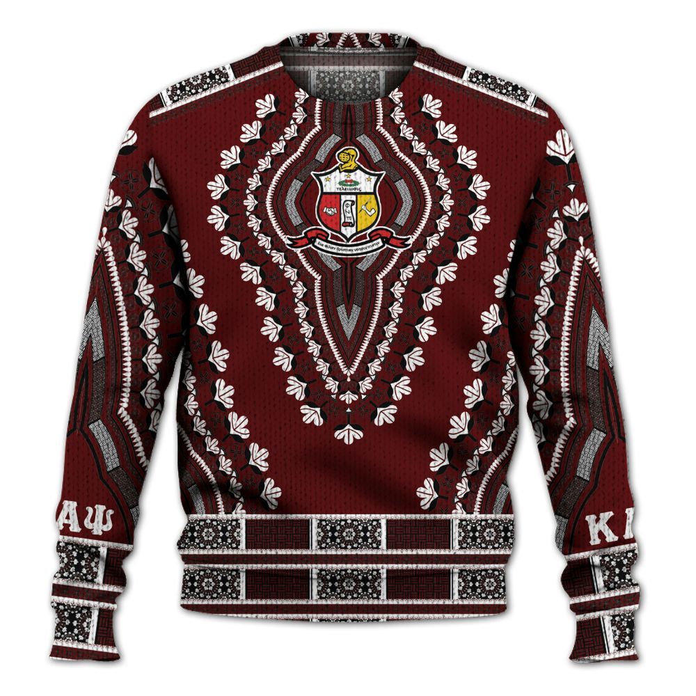 Ireishprint ΚΑΨ Shirt, African Dashiki Style ΚΑΨ Fraternity Knitted Sweater