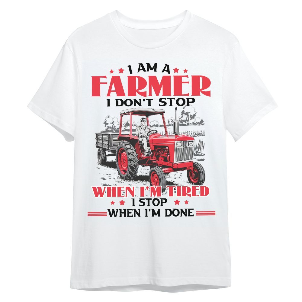 Amare Box Farm Tractor Shirt, I Am A Farmer, Love Tractor, Vintage Tractor, Boy Tractor, Gift For Farm Lover Unisex Shirt