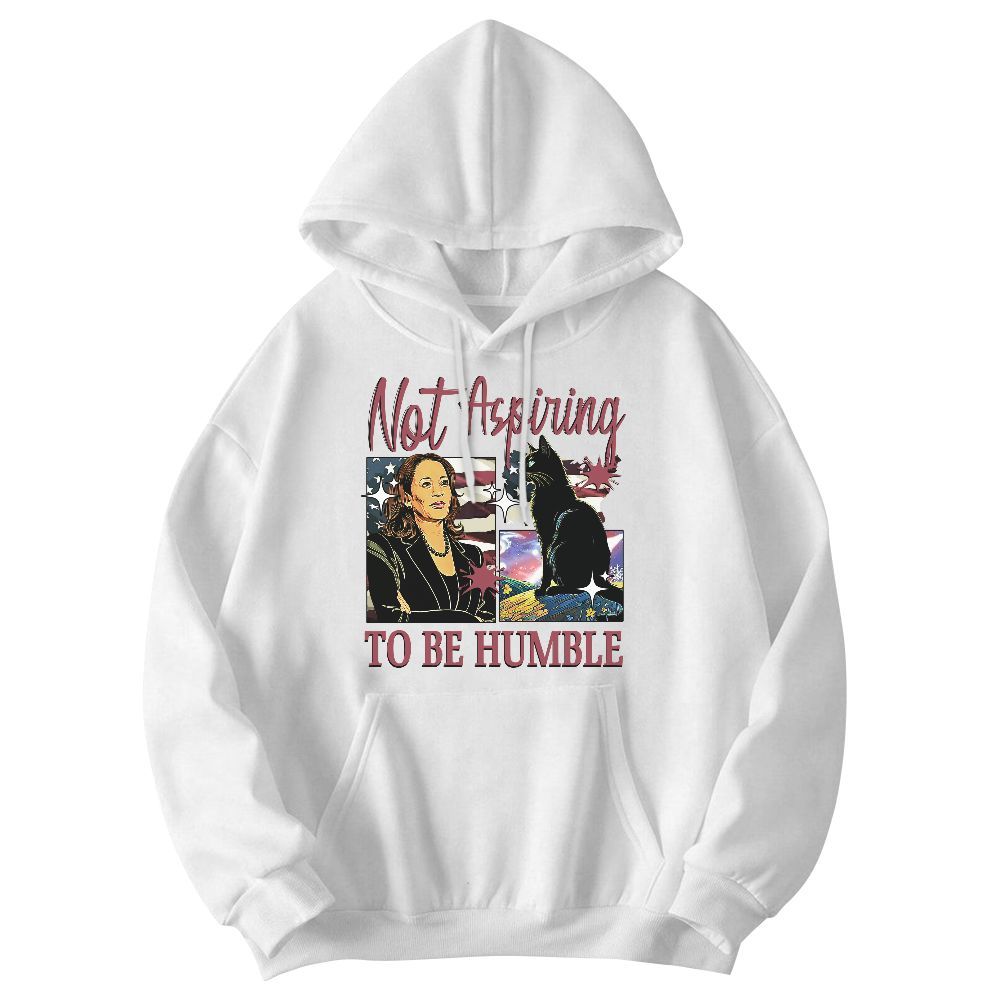 Amare Box Not Aspiring To Be Humble Shirt, Support Women Right Shirt, Black Cat Feminist Girl Power Shirt Unisex Hoodie