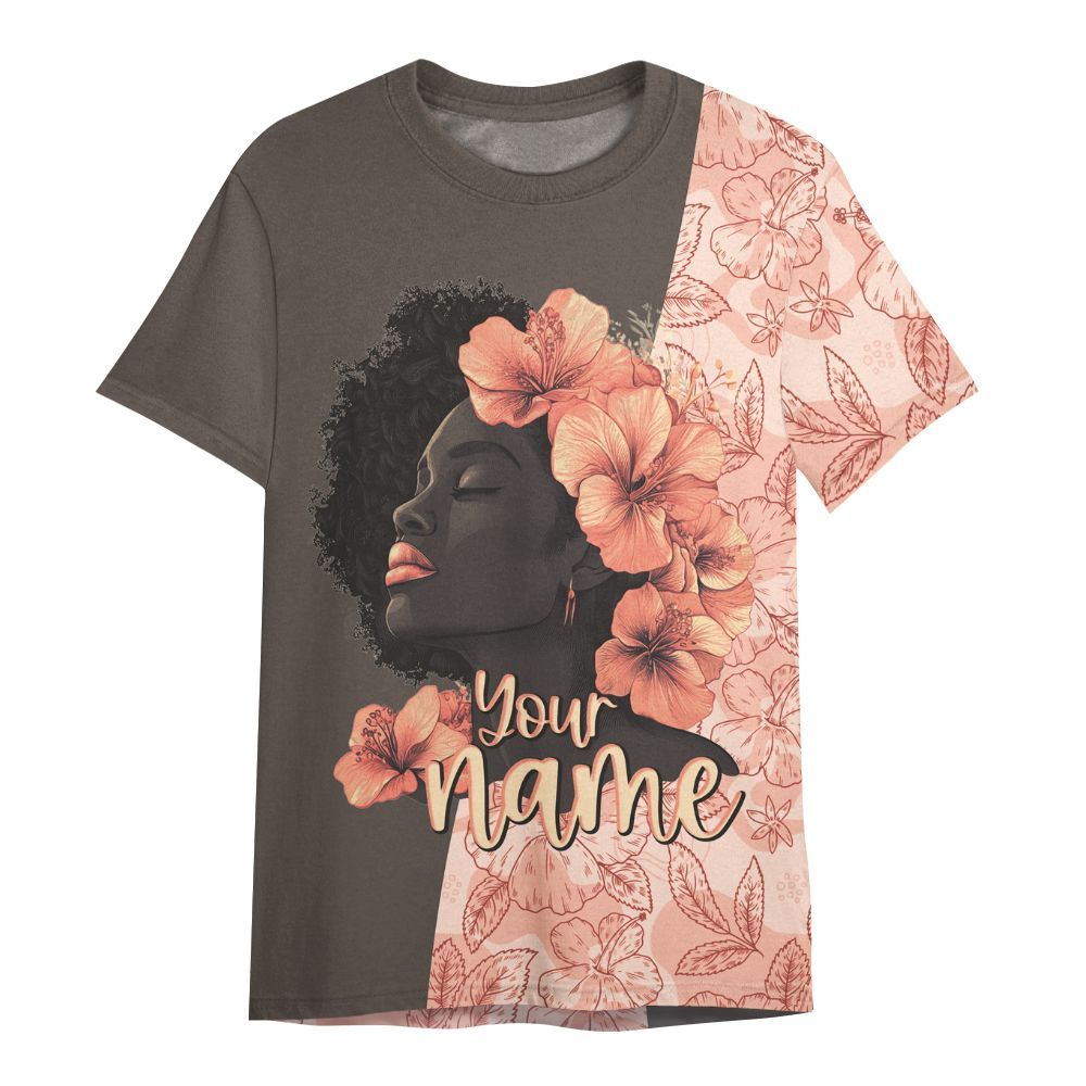 Amare Box Black Nurse Shirt, Dope Black Nurse Floral, Custom Name Shirt, Nurse Clipart, Gift For Black Nurse All Over Print Unisex Shirt