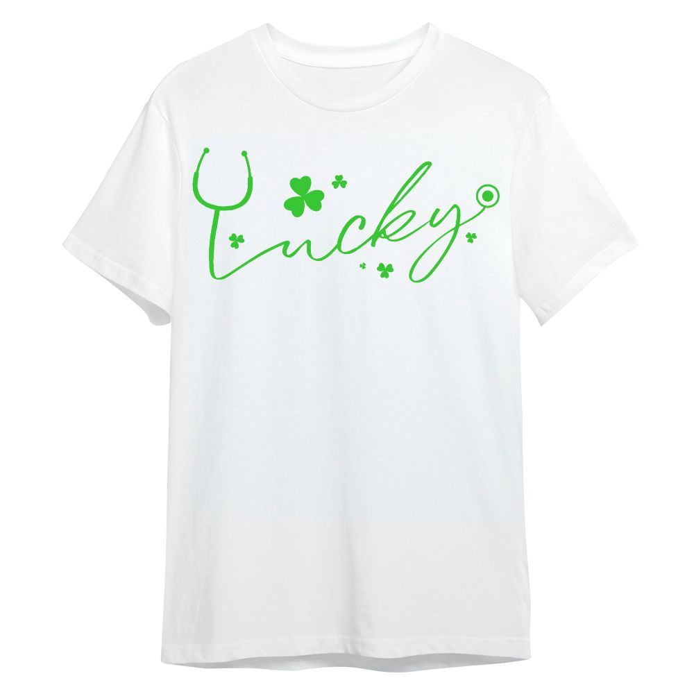 Amare Box Nurse Shirt, Lucky Nurse Stethoscope, Nurse St Patrick's Day, Gift For Nurse, Gift For St Patrick's Day Unisex Shirt