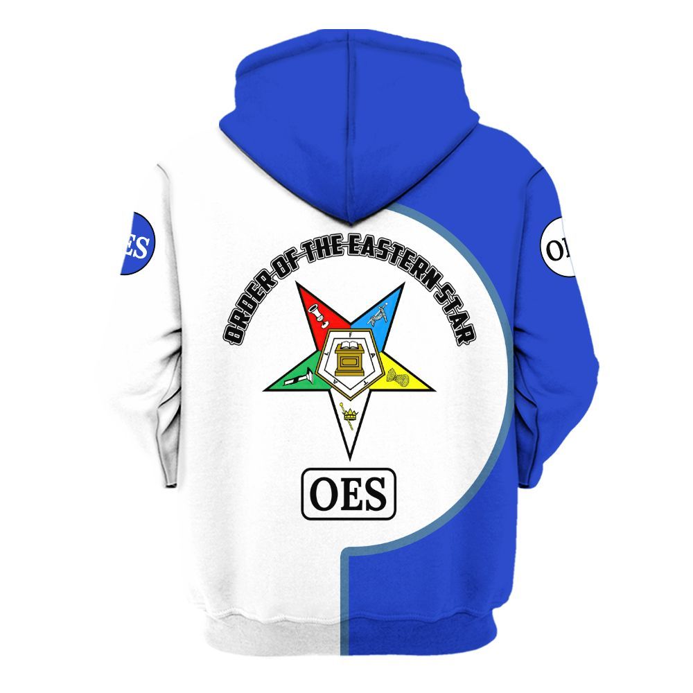 Ireishprint OES Custom Legacy Shirt, Blue Circle Legacy Style Order Of The Eastern Star OES Hoodie