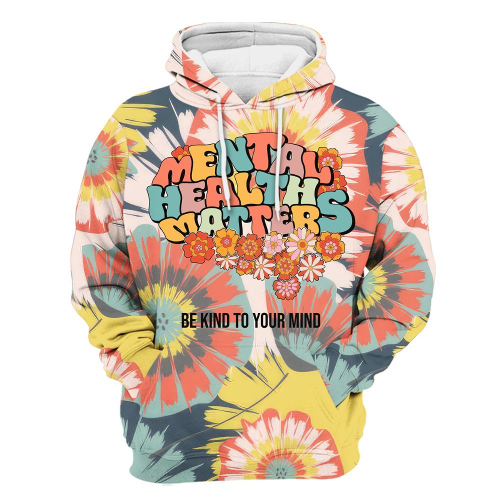 Amare Box Be Kind Mental Health Matters Shirt, Mental Heath Special Education Psychologist Unisex Hoodie