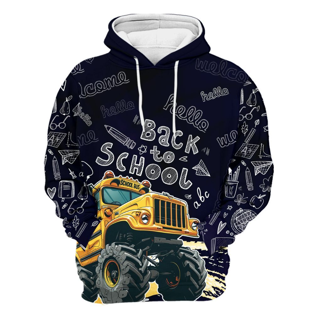 Amare Box School Bus Teacher Welcome, Teacher Back To School Team Best Gift B2S Day Squad Team Unisex Hoodie
