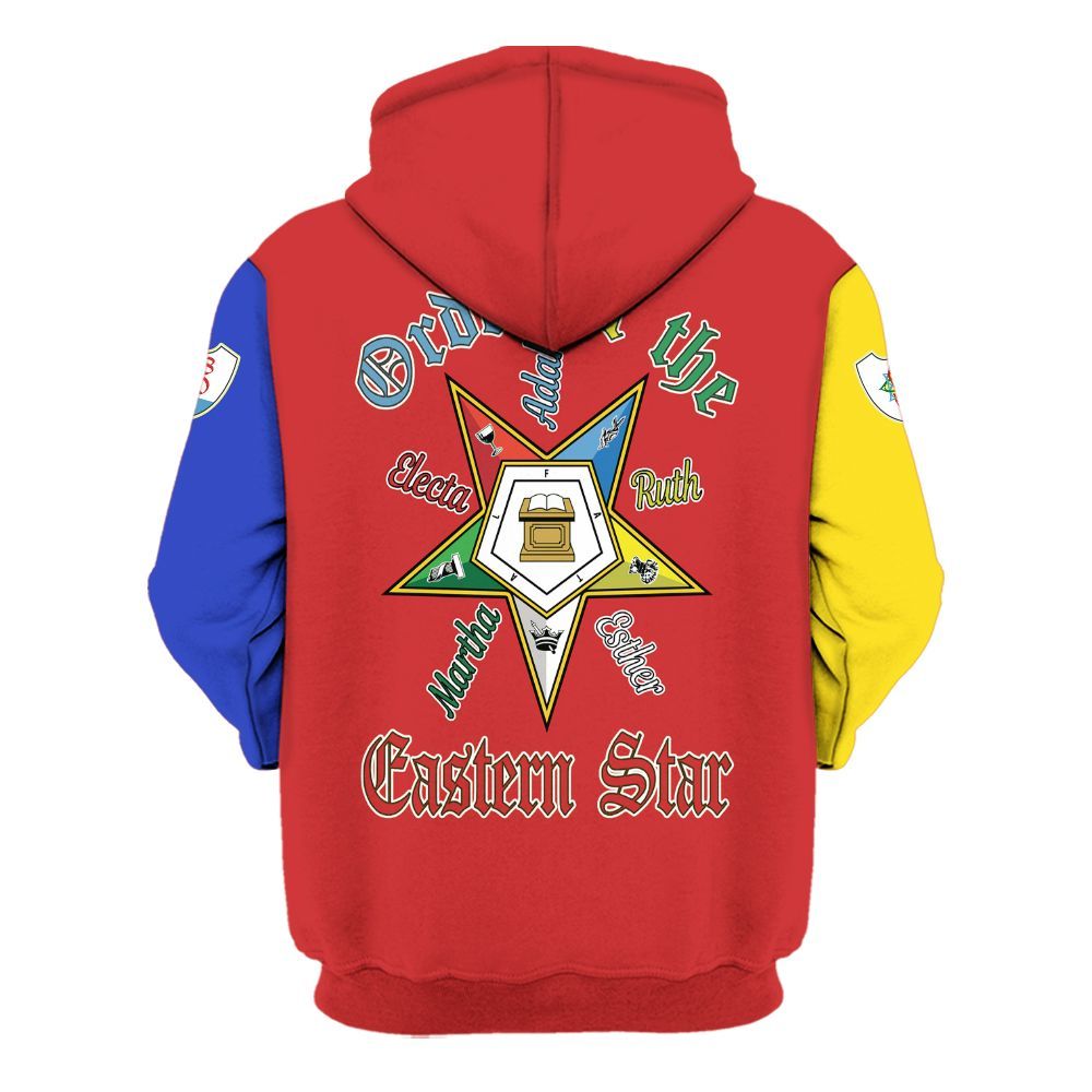 Ireishprint OES Custom Legacy Shirt, Electa Pentagon Sisters Order Of The Eastern Star OES Hoodie