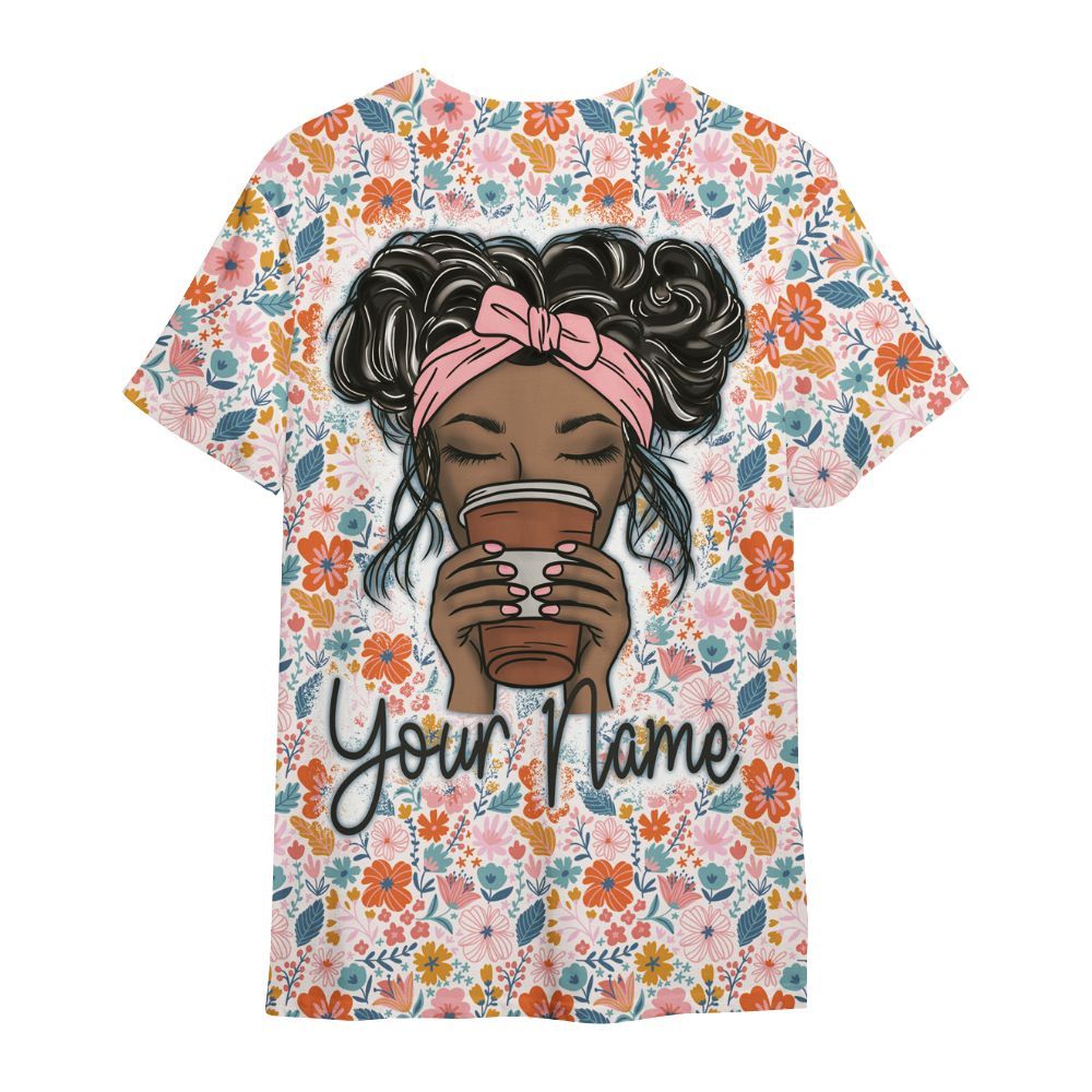 Amare Box Nurse Shirt, Nurse Coffee, Custom Name, Nurse Floral, Nurse Life, Gift For Nurse All Over Print Unisex Shirt