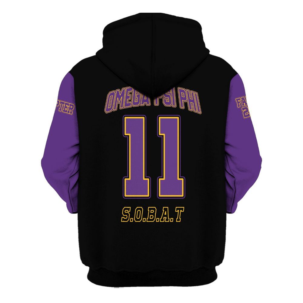 Ireishprint ΩΨΦ Custom Chapter Shirt, Personalized Black Shirt ΩΨΦ Fraternity Hoodie