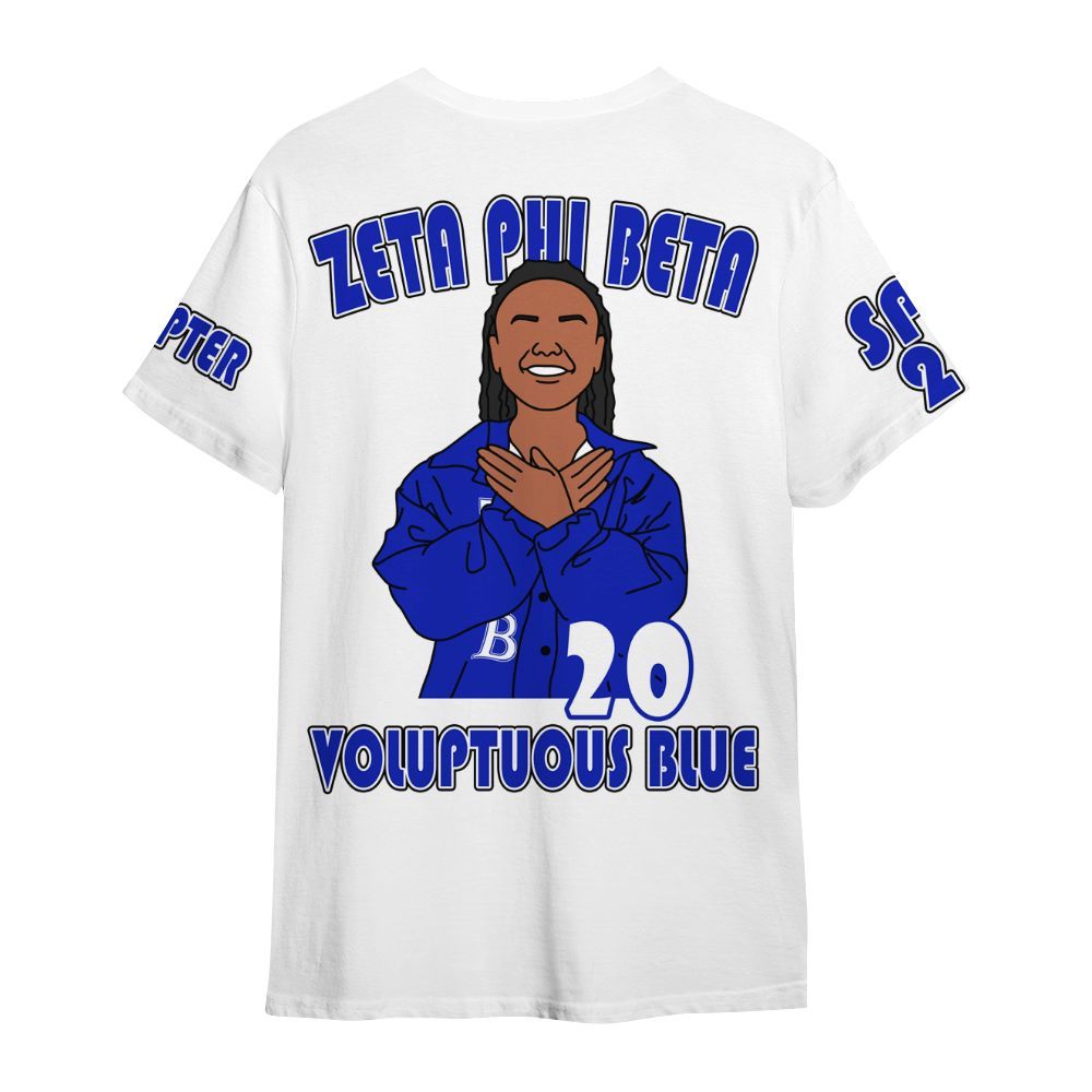 Ireishprint Zeta Phi Beta Custom Chapter Shirt, Personalized White Shirt Zeta Phi Beta 1920 Sorority Shirt