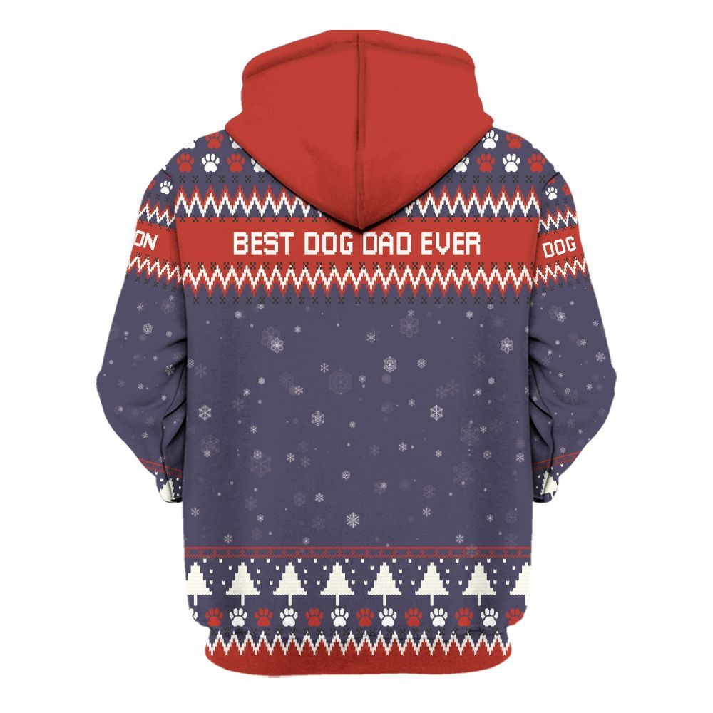 Amare Box Custom Photo Ugly Christmas, Custom Face Christmas Sweater, Xmas Gift For Dog Dad, Dog Mom Unisex Hoodie