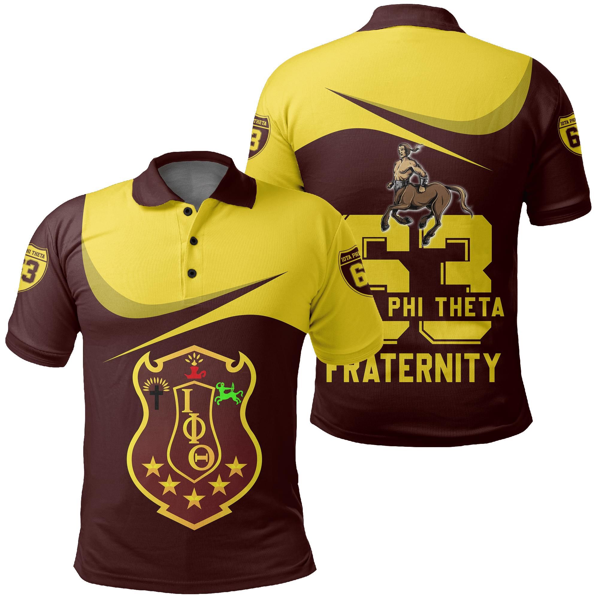 Iota Phi Theta Curve Style Polo Shirt J09