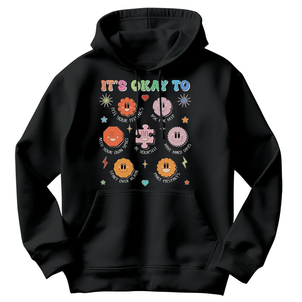 Amare Box It's Okay To Autism Awareness Shirt, Neurodiversity SPED Team Therapist Unisex Hoodie