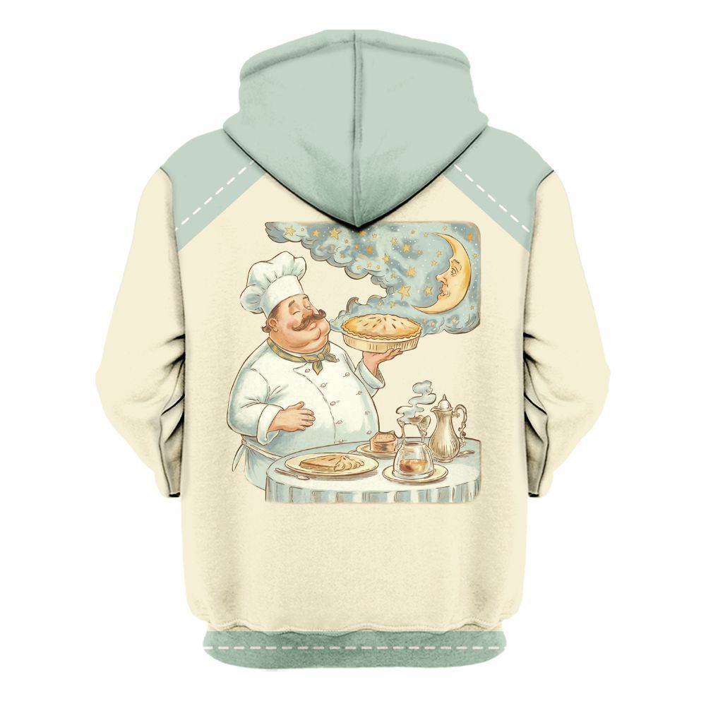 Amare Box Cooking Shirt, Celestials Vintage Moon Chef, Funny Cook, Chef Shirt, Baking Shirt, Cook Lover, Custom Name Gift Shirt For Chef Unisex Hoodie
