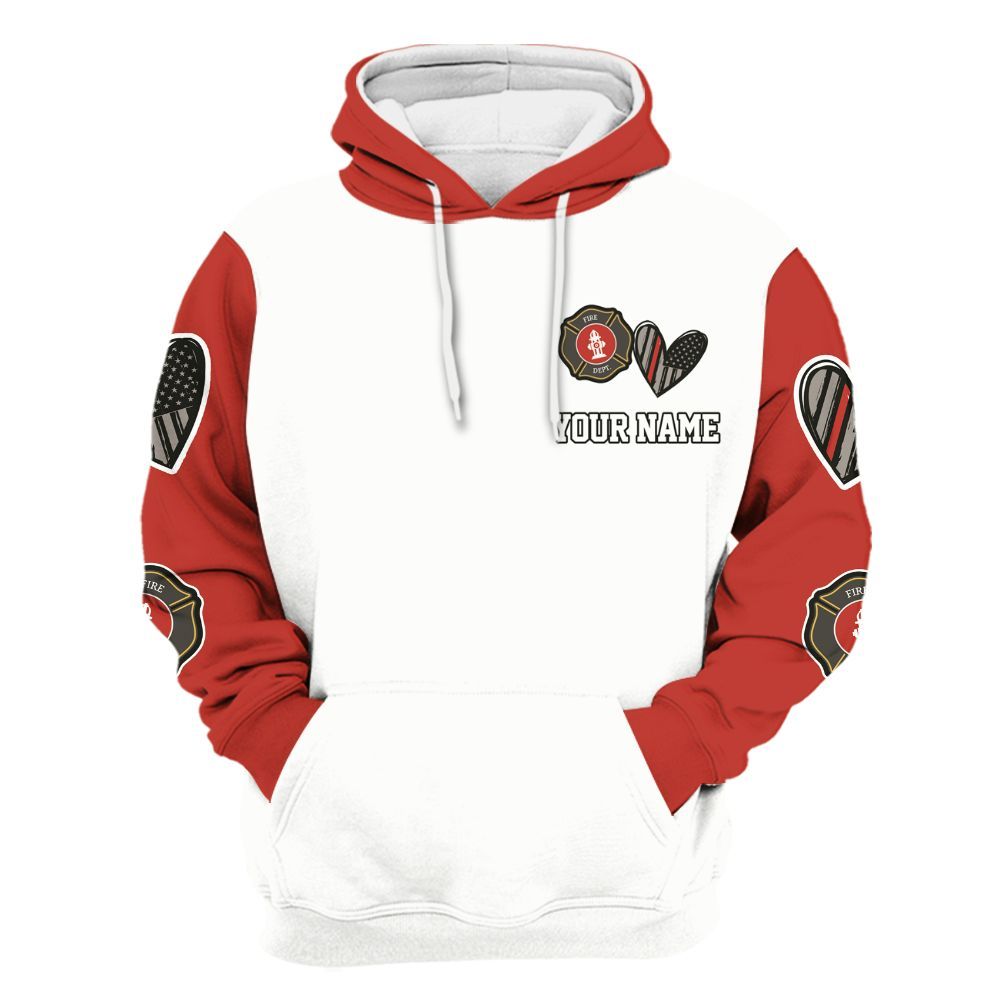 Amare Box Firefighter Shirt, My Heart Belongs To A Firefighter, Funny Firefighter, Unisex Firefighter Custom Name Gift Shirt Unisex Hoodie