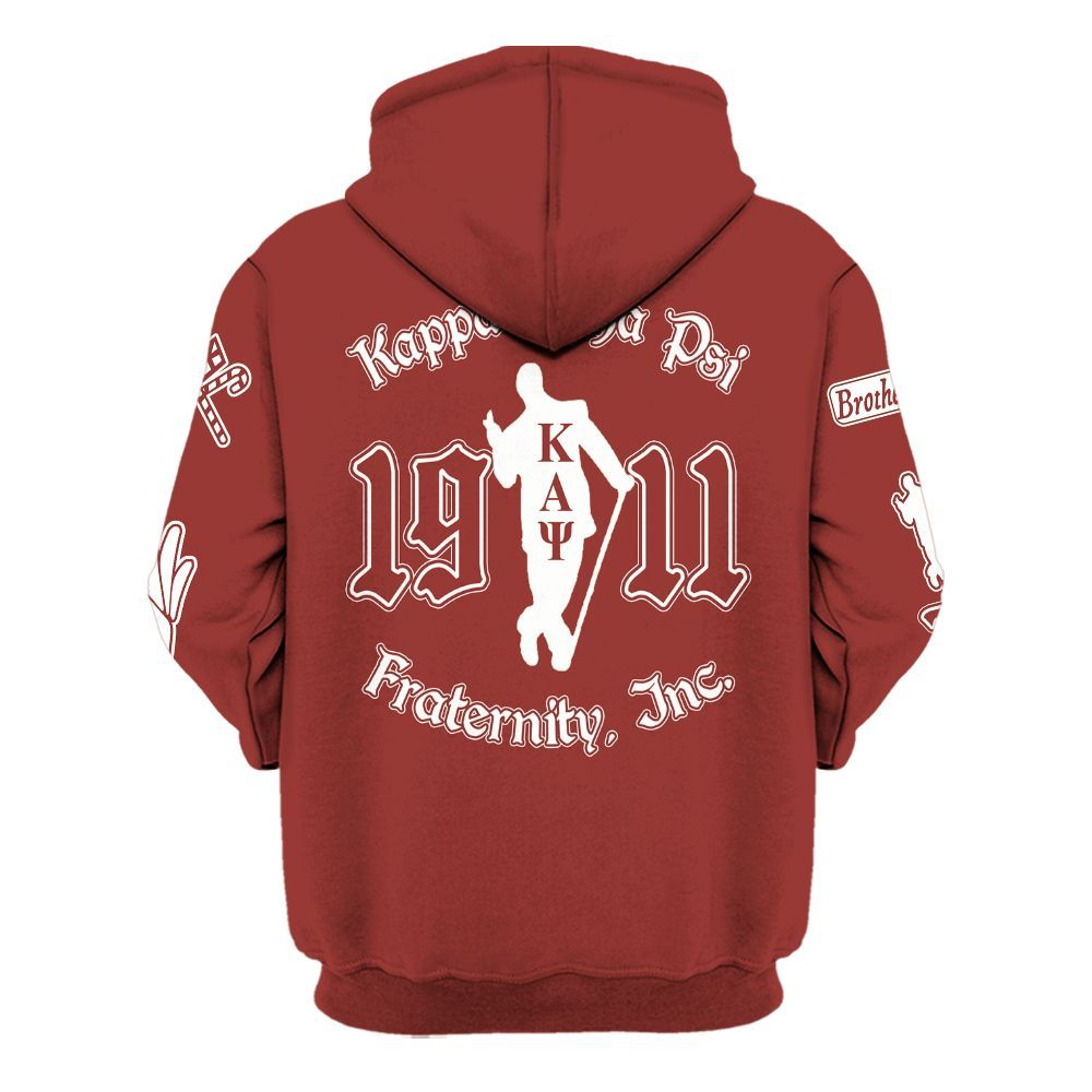 Ireishprint ΚΑΨ Shirt, Simple Krimson Kappa Yo Nupe 1911 Fraternity Hoodie