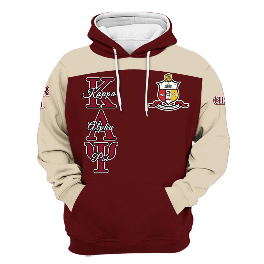 Ireishprint ΚΑΨ Custom Chapter Shirt, Personalized Krimson Color Shirt ΚΑΨ Fraternity Hoodie