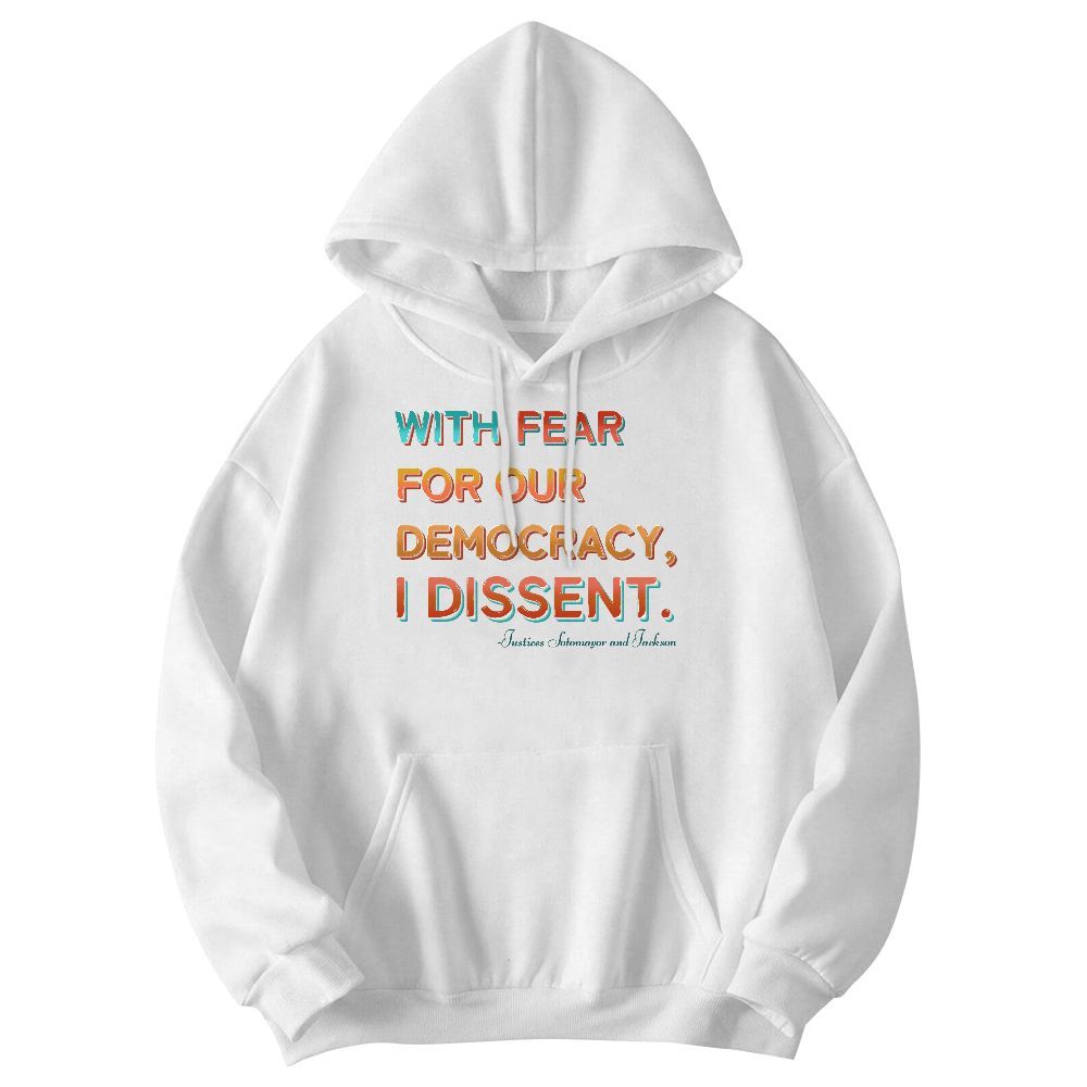 Amare Box With Fear For Our Democracy I Dissent Shirt, Vintage America Sweatshirt, USA Election Shirt, Unisex Gift Unisex Hoodie